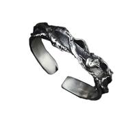 Auriselle Anillo vikingo para hombre con abertura ajustable, diseño de rosa espinosa, joyería retro punk hip hop gótica unisex vintage, regalo de cumpleaños/Navidad para hombres y niños