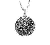 Auriselle Collares De Barco Pirata Vikingo Hombres, Barco De Vela Para Hombre Amuletos Vintage Colgante Collar Cadena, Cadenas Para Hombre Collar Fiesta Punk Regalo para NiñOs, Cuaresma 60 CM