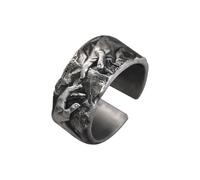 Auriselle Hombres Anillo Ajustable Mano de Dios Vintage Vikingo Retro Abierto Anillo Pulgar Gótico Joyería Regalos para Hombres Niños Padre