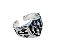 Auriselle Hombres Vikingo Anillo Ajustable con Anchor Motif Pattern, Abierto Retro Punk Hip Hop Joyería Gótica Unisex Vintage, Fiesta de Cumpleaños/Navidad/Pascua Regalo Hombres Niños Señoras