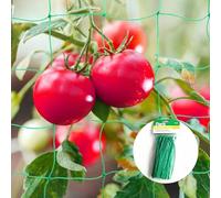Auriselle Malla De Protección Hortícola 2x3m Trepadora para Pepinos y Plantas De Invernadero con Lazos para Jardín Antipájaros