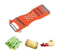 Auriselle Pelador Multifuncional Cortador de Verduras y Zanahorias Pelador 6 en 1 Cuchillas de Acero Inoxidable para Pelar Verduras Pelad Multifuncional para uso en Gastronomía (Rojo)