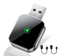 AURIVEE Adaptador inalámbrico Carplay para iPhone, Conversor Inalámbrico de USB/Type-C para Coche, Compatible con Todos los Vehículos con Apple CarPlay Alámbrico e iPhone iOS 10+ (Mini)
