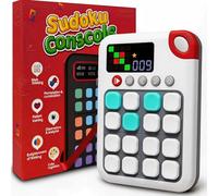 AURIVEE® Consola Sudoku Inteligente 7-en-1 - 500 Niveles Sudoku Color, Juegos de Memoria y Reacción, Tres en Raya, Portátil para Niños y Adultos