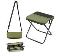 AURIVEE Taburete Plegable Portátil Tipo Mochila para Acampada, Pesca, Viaje, Senderismo y Jardín, Ligero y Plegable (Verde, Grande)