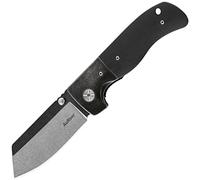 AuRiver Navaja Plegable, PF710 Survival Navajas, AUS-8 Acero Inoxidable de Bolsillo Navajas, Survival Navaja, Mango G10 Cuchillo (Black)