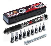 Aurlloct Juego de Llave Dinamométrica 1/4 Pulgada, 5-55 Nm Chave Dinamométrica, Incluye Extensión de 10 cm, para Mantenimiento de Bicicletas 11 Piezas