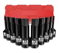 Aurlloct Juego de Llaves Hexagonal de Impacto 1/2", 10 Piezas Punta Hexagonale Impacto, 5 mm - 19 mm Llaves Allen de Impacto, para Bricolaje Hogar Coche ReparacióN de Herramientas