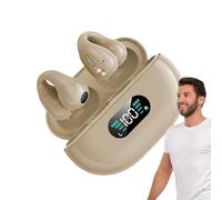 Aurnostri traducción en Real, Auriculares traductores AI | Auriculares con traductor de Idiomas en Real portátil, traductor inalámbrico de AI, Tocando música sobre el oído