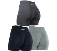 AUROLA, Dream Collection, Pantalones Cortos de Entrenamiento para Mujer, Cintura Alta, Pantalones Cortos Deportivos sin Costuras, S