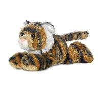 Aurora World-Aurora, 12758, Mini Flopsie Tiger, 20 cm, Felpa, Marron, Color Braun