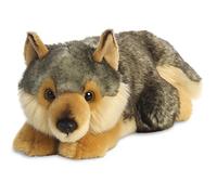 Aurora World Peluche MiYoni Lobo Acostado 26264 de 28 cm Marrón y gris