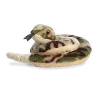 Aurora World-Juguetes Animal Aurora, 31839, Mini Flopsie Serpiente, 23cm, Peluche ecológico, Verde y marrón, Color Green & Brown