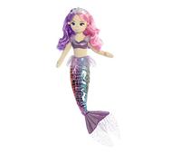 Aurora World- Aurora, 33234, Sea Sparkles Pastel Sea Iris, 46cm, Soft Toy, Pink