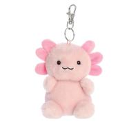 AURORA 34049 Palm Pals Axolotl Axolotl Clip-On, 10 cm, juguete suave, rosa