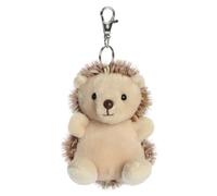 AURORA 34117, Palm Pals Hedgie Hedgehog Clip-On, 10 cm, juguete suave, marrón