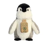 Aurora, 35015, Eco Nation, Penguin, 24cm,Peluche, Grey and White