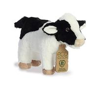 Aurora World Animals Aurora, 35026, Eco Nation Cow 26cm, Soft Toy, White & Black