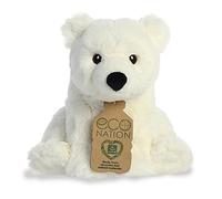 Aurora, 35030, Eco Nation Polar Bear, 24cm Soft Toy, White