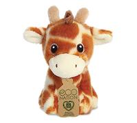 Aurora, 35068, Eco Nation Mini Jirafa, 13cm, Peluche, Marrón