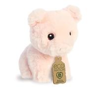 Aurora, 35075, Eco Nation Mini Cerdo, 13cm, Peluche, Rosa