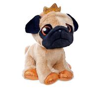 Aurora 60879 Peluche Perro Pug, Marron, 18Cm