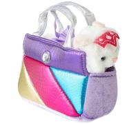 Aurora, 61172, Fancy PAL, Gato en Bolso Arco Iris, 20,5cm Juguete Blando, Blanco