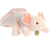 Aurora® Adorable animal de peluche Miyoni® Axolotl - Detalle realista - Compañía apreciada - Rosa 14 pulgadas