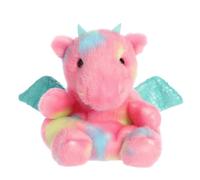 Aurora® Adorable animal de peluche Palm Pals™ Anya Dragon™, juego de bolsillo, diversión coleccionable, color rosa, 5 pulgadas