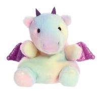 Aurora® Adorable animal de peluche Palm Pals™ Aster Dragon™, juego de bolsillo, diversión coleccionable, arco iris de 5 pulgadas
