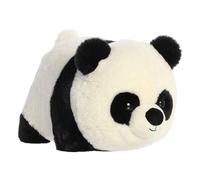 Aurora® Adorable animal de peluche Spudsters™ Pei Panda™, forma redonda que hace que los niños de todas las edades y adultos amantes de los animales, color negro, 10 pulgadas