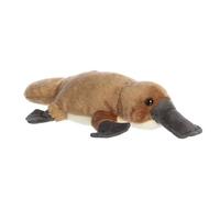 Aurora Adorable Mini Flopsie Bindi Platypus Animal de peluche, mini compañeros listos para aventuras lúdicas, para niños de todas las edades, niños pequeños, adultos y familias, marrón, 11 pulgadas
