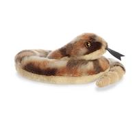 Aurora Adorable Mini Flopsie Ruse Cascabel Animal de peluche - Facilidad juguetona - Compaeros atemporales - Marrn 8 pulgadas