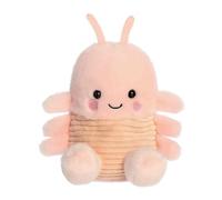 Aurora Adorable Palm Pals Augustin Shrimp - Animal de peluche divertido coleccionable para niños y adultos coleccionistas, perfecto para decorar habitaciones y regalos de cumpleaños, rosa, 5.5