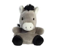 Aurora® Adorable Palm Pals™ Eli Donkey™ Animal de peluche, juego de bolsillo, diversión coleccionable, gris, 5 pulgadas