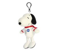 Aurora® Adorable Peanuts® Spacesuit Snoopy Clip-On - Juguetes con licencia oficial para todos los fans de Snoopy - Regalo nostálgico para adultos y celebraciones de cumpleaños - Blanco 7 pulgadas