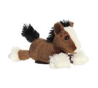 Aurora Adorable Shoulderkins Atlas Clydesdale Animal de peluche, divertido amigo que puede ir a todas partes contigo, perfecto para niños de más de 3 años y disfraces, marrón, 7 pulgadas