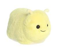 Aurora Adorable Spudsters Bowie Banana Slug Animal de peluche, forma redonda que hace que sea cómodo abrazos, perfecto para niños de todas las edades y adultos amantes de los animales, amarillo, 10