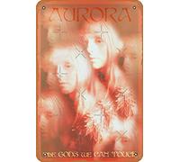 Aurora Aksnes - The Gods We Can Touch / Giving in to the love - Impresión fotográfica retro de metal de 12 x 8 pulgadas para decoración de pared
