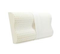 Aurora Bedding Almohada Cervical para Dormir de Espuma Viscoelástica Perforada Doble Onda Transpirable Refrescante, 41 x 72 x 11/13 cm