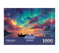 Aurora Boreal Puzzle 1000 Piezas Entretenimiento Creativo Regalo Diversión Obra De Arte Rompecabezas Juguetes Desafiantes Adultos Y Niños A Partir De 12 Años 70x50cm/1000pcs