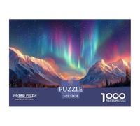 Aurora Boreal Puzzle 1000 Piezas para Pasatiempo Creativo Regalo Diversión Obra De Arte Rompecabezas Juguetes Desafiantes Adultos Y Niños A Partir De 12 Años 52x38cm/1000pcs