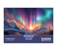 Aurora Boreal Puzzle 1000 Piezas Pasatiempo Creativo Clásicos Regalos Decoración del Rompecabezas Juguetes Desafiantes para Adultos Y Niños 52x38cm/1000pcs