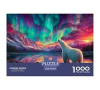 Aurora Boreal Puzzle 1000 Piezas Pasatiempo Creativo Clásicos Regalos Obra De Arte Rompecabezas Juguetes Desafiantes para Adultos Y Niños 70x50cm/1000pcs