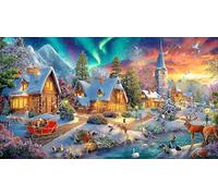 Aurora Boreal Puzzle de 1000 Piezas de Papel Reciclado - Juego edugatoivo & Relajación para Adultos en casa 38x52/1000pcs