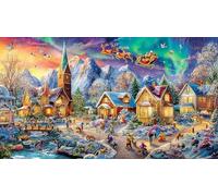 Aurora Boreal Puzzle de 1000 Piezas para Adultos y niños - Actividad Familiar Juego edugatoivo & Relajación Regalo 38x26/1000pcs