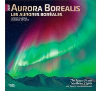 Aurora Borealis 2027 12 X 24 Inch (Hanging) Monthly Square Wall Calendar Foil Stamped Cover English/French Bilingual Plastic-Free