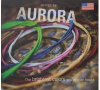 Aurora cuerdas aurmultib45 - 125 Premium bañado en níquel cuerdas para guitarra Bass, multicolor