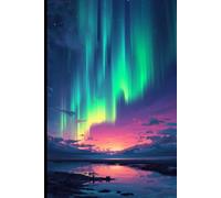Aurora Dreams Notebook - Northern Lights Scenic Journal | 100 Lined Pages, 6x9: A breathtaking aurora-themed notebook featuring a vibrant night sky ... for journaling, school, and creative writing.