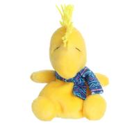 Aurora Festive Peanuts I Love Snow Woodstock Palm Pals - Animal de peluche, juguetes con licencia oficial para todos los fans de Snoopy, perfecto para decoraciones navideñas o regalos, amarillo, 5
